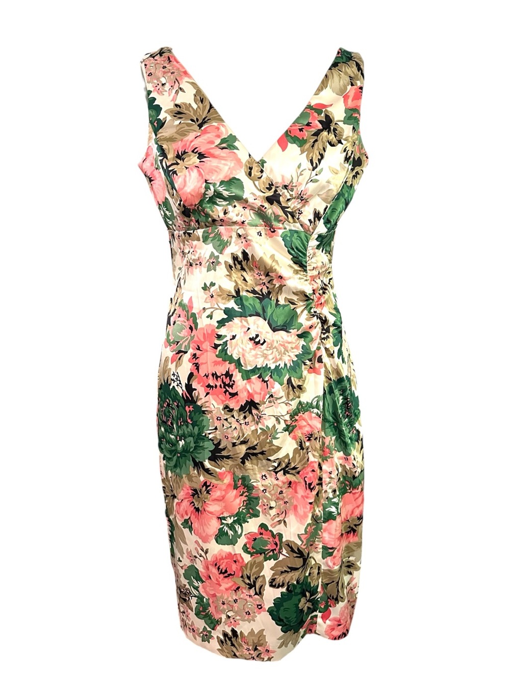 Donna Ricco Floral Midi Dress 10